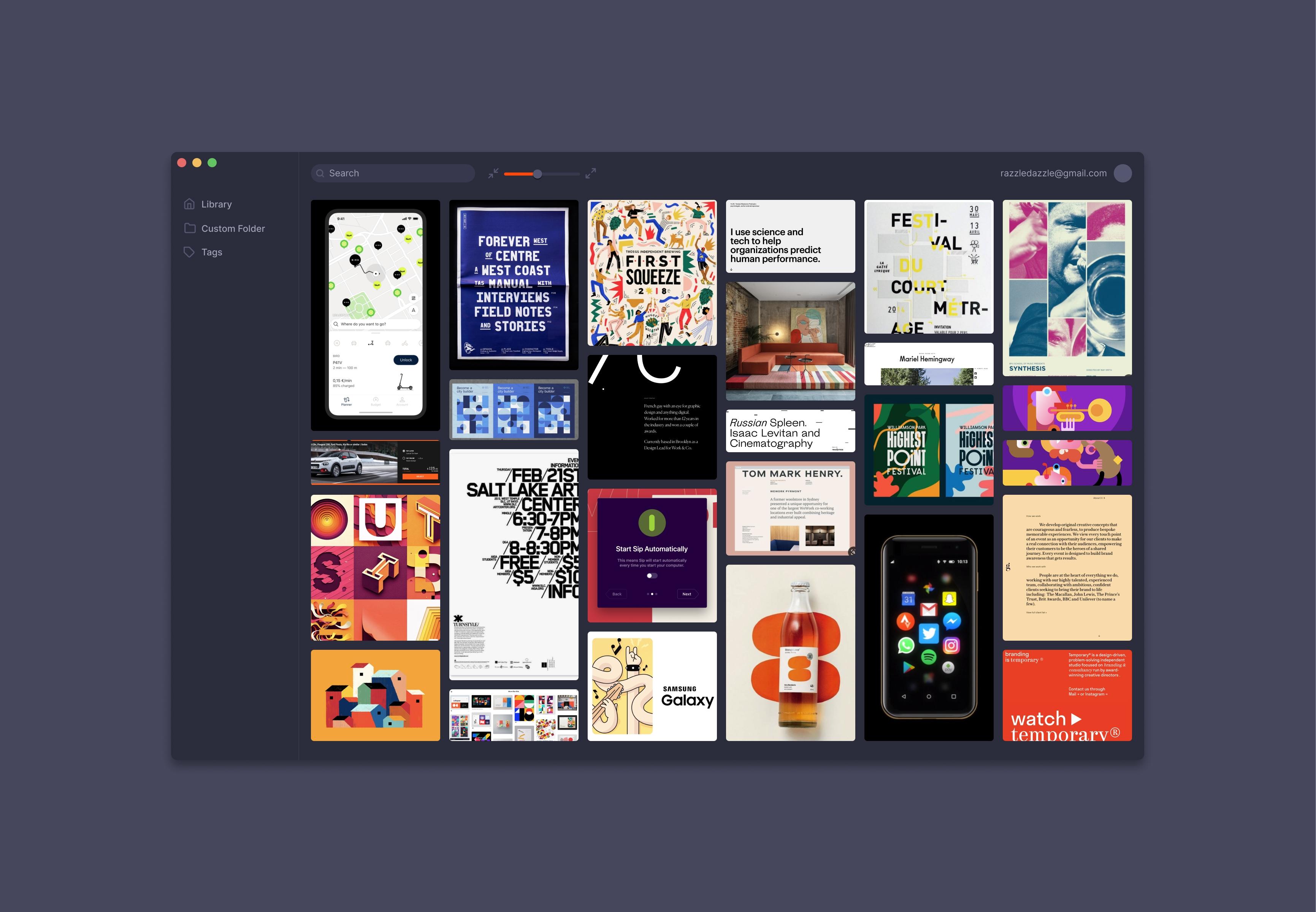 Inspiration Library App